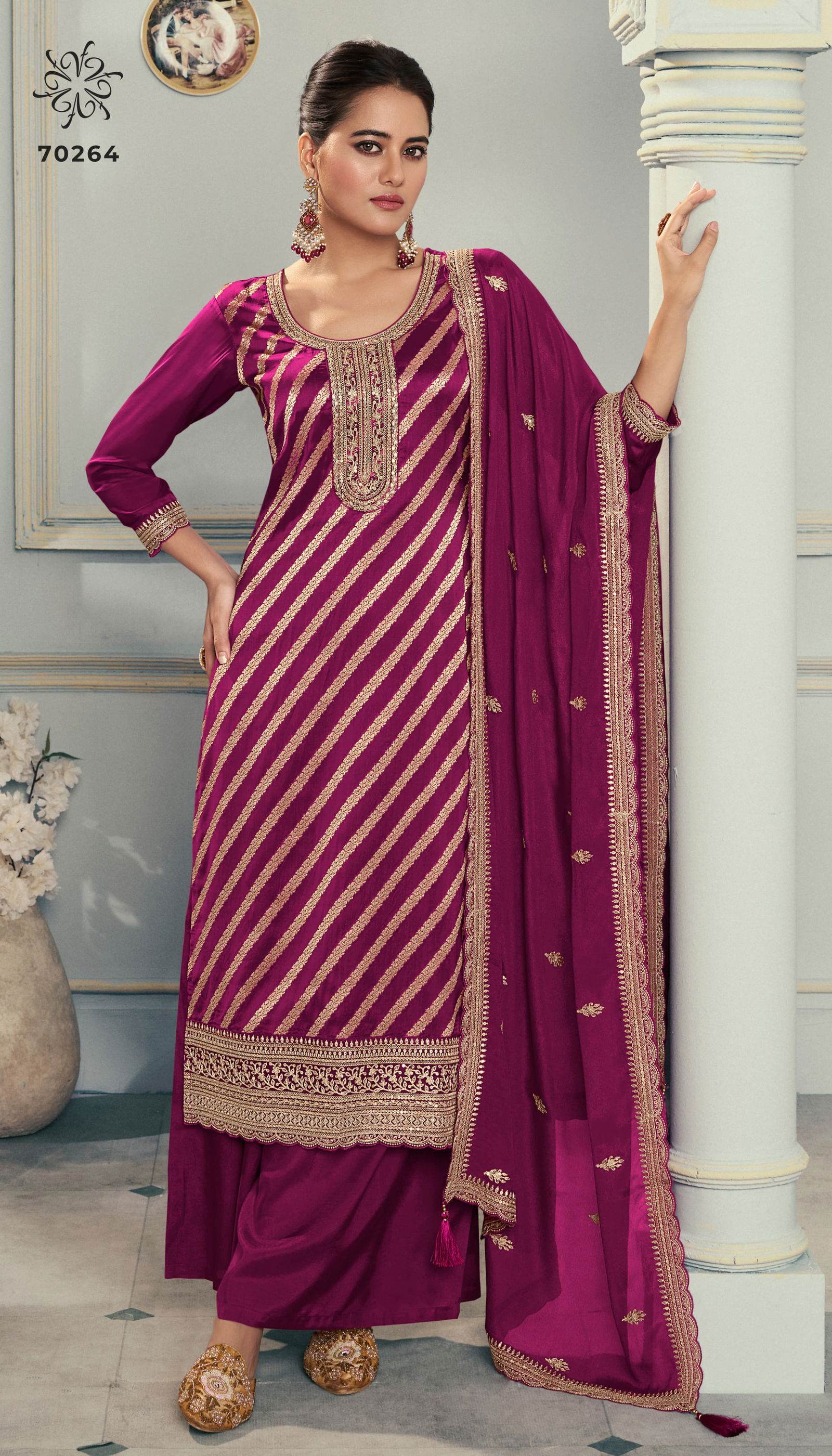 Silky 3 By Vinay Kuleesh Silk Jacquard Designer Salwar Kameez Wholesale Online